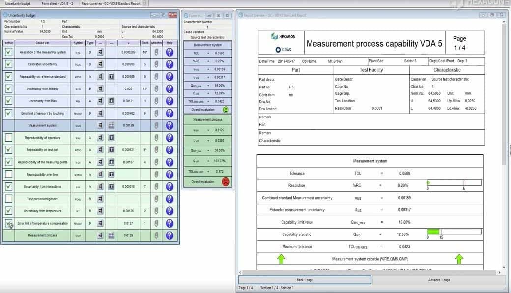 Test process capability according to VDA 5