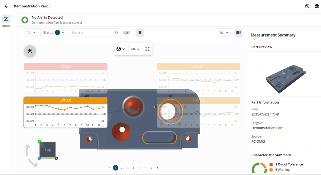 3D CAD Monitoring View