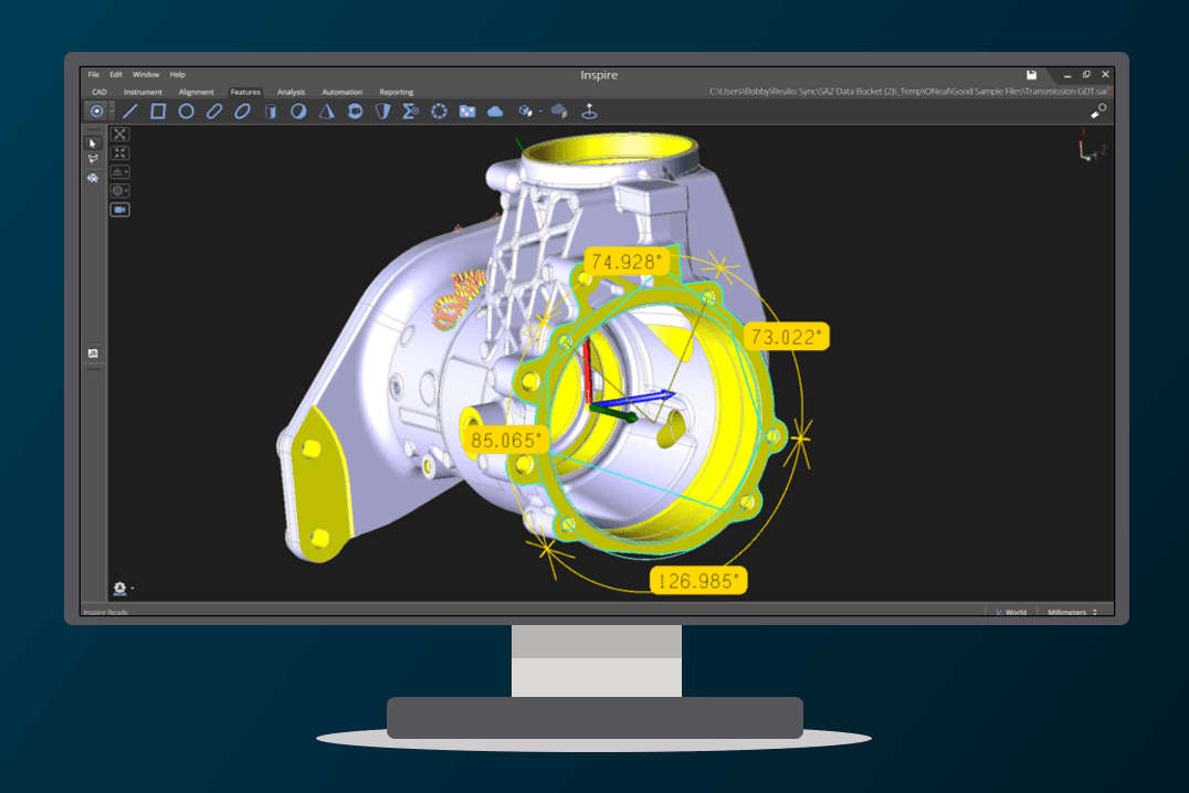 Improve productivity in portable probing and scanning